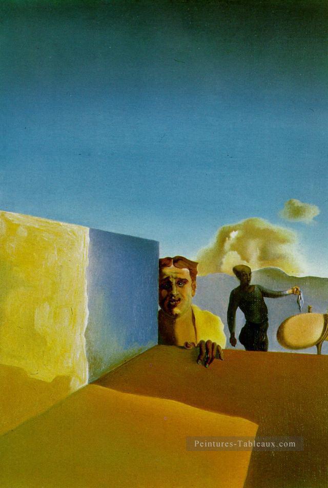 Barber Saddened by the Persistence of Good Weather The Anguished Barber Salvador Dali Oil Paintings